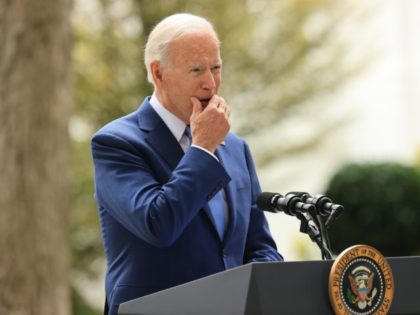 WASHINGTON, DC - OCTOBER 08: U.S. President Joe Biden announces that he expanded the areas of three national monuments at the White House on October 08, 2021 in Washington, DC. Biden restored the areas of two Utah parks, Bears Ears National Monument and the Grand Staircase-Escalante, lands held sacred by …
