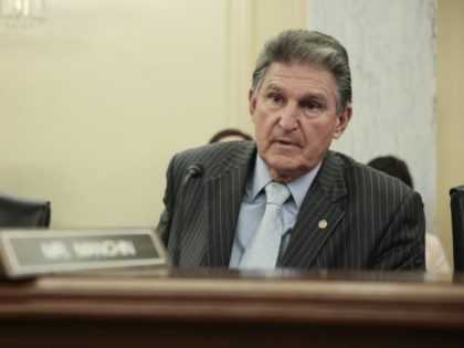 WASHINGTON, DC - OCTOBER 20: Sen. Joe Manchin (D-WV) listens during a business meeting wit
