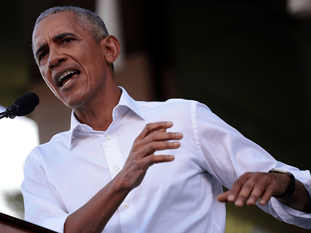 Former U.S. President Barack Obama campaigns for Democratic gubernatorial candidate, former Virginia Gov. Terry McAuliffe at Virginia Commonwealth University October 23, 2021 in Richmond, Virginia. The Virginia gubernatorial election, pitting McAuliffe against Republican candidate Glenn Youngkin, is November 2. (Photo by Win McNamee/Getty Images)