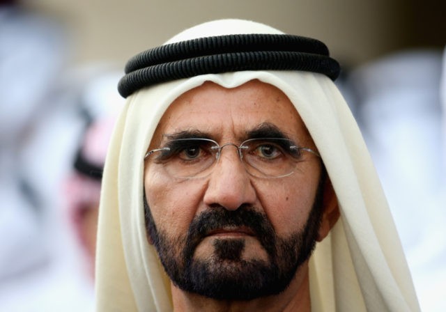 DUBAI, UNITED ARAB EMIRATES - MARCH 29: A portrait of Sheikh Mohammed bin Rashid Al Maktou