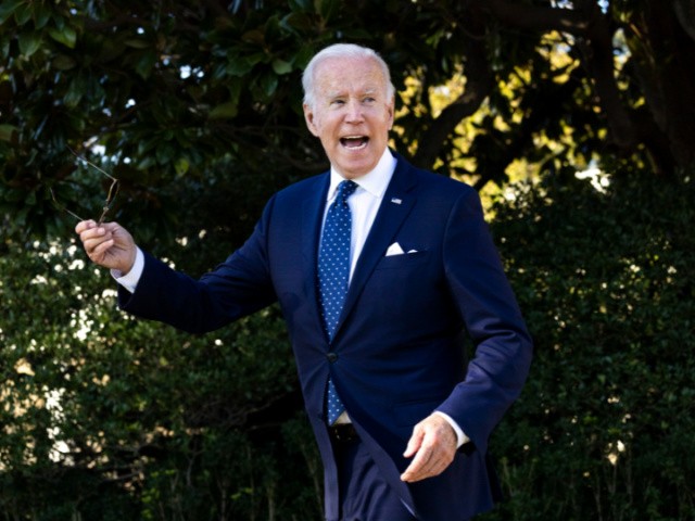 WASHINGTON, DC - OCTOBER 18: President Joe Biden speaks to the media on the passing of former Secretary of State Colin Powell, as he leaves the State and National Teachers of the Year awards ceremony at the White House on October 18, 2021 in Washington, DC. The 2021 teacher of the year was, Juliana Urtubey, of Las Vegas, Nevada, and the 2020 teacher of the year, Tabatha Rosproy, of Winfield, Kansas was also recognized. (Photo by Kevin Dietsch/Getty Images)
