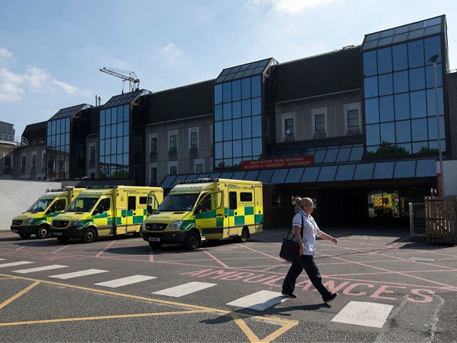 A general view shows the Manchester Royal Infirmary Hospital in Manchester, northwest England, on May 25, 2017 where some of the injured victims of the May 22 Terror attack at the Manchester Arena are being cared for. Police said they arrested two men Thursday in the Manchester area in connection …