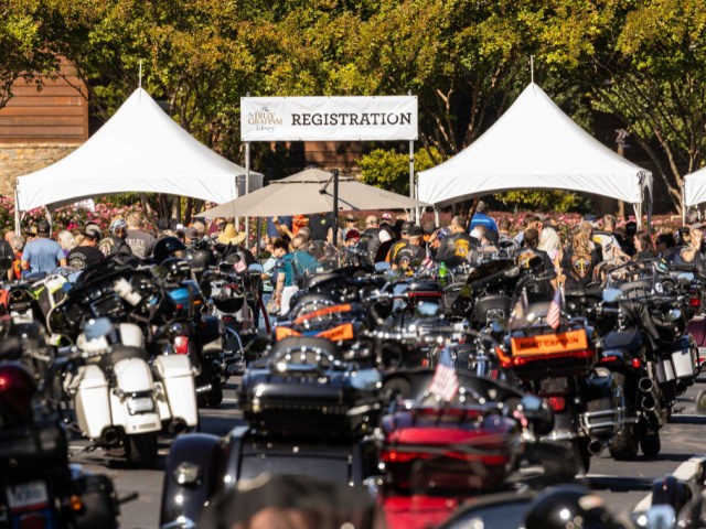 More than 1,260 bikers came out to the Billy Graham Library in Charlotte on Saturday and b