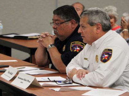 TDEM Assistant Chief Tony Pena and District Coordinator Fernando Perez