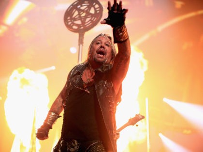 LAS VEGAS, NV - SEPTEMBER 19: Singer Vince Neil of Motley Crue performs onstage during the 2014 iHeartRadio Music Festival at the MGM Grand Garden Arena on September 19, 2014 in Las Vegas, Nevada. (Photo by Christopher Polk/Getty Images for iHeartMedia)