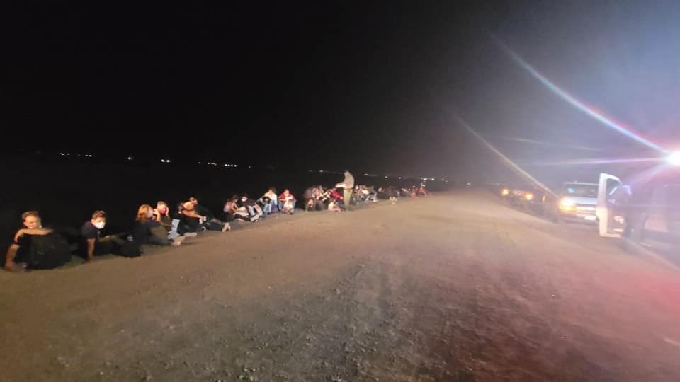 Yuma Sector agents report a growing surge of Central American migrants crossing during the first days of FY22. (Photo: U.S. Border Patrol/Yuma Sector)