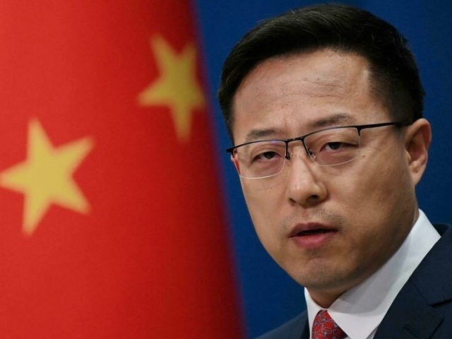 Chinese foreign ministry spokesman Zhao Lijian said Richard made his comment 'out of self-interest to undermine relations between China and France' GREG BAKER AFP