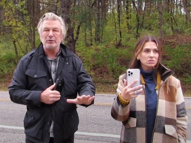 Alec Baldwin spoke to photographers on the side of a road in Vermont on Saturday, where he told paparazzi that Rust cinematographer Halyna Hutchins — who he killed last week while filming the movie Rust — was his “friend.” (Screenshot/New York Post)