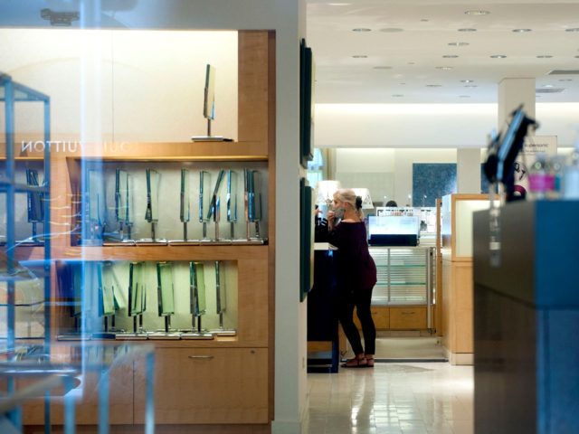 Shelves are nearly empty at Neiman Marcus on Worth Avenue Tuesday August 18, 2020 Palm Beach. The store announced it will be closing September 12. [MEGHAN MCCARTHY/palmbeachdailynews.com]