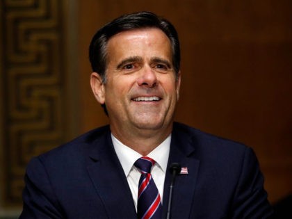 FILE - In this May 5, 2020, file photo, then-Rep. John Ratcliffe, R-Texas, testifies before the Senate Intelligence Committee on Capitol Hill in Washington. The Trump administration has agreed to provide in-person briefings on threats to the November election to key members of Congress. Director of National Intelligence John Ratcliffe …