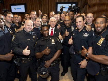 Mike Pence meets with NYPD officers (Official White House Photo)