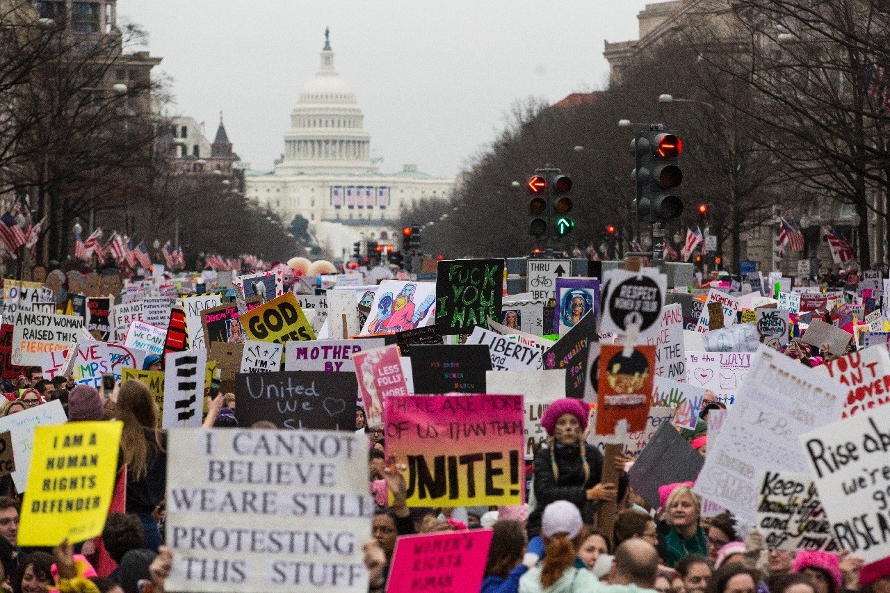 He cannot us. I cant believe i still have to protest. I cant believe that i still protest for this.