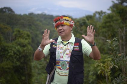 Gregorio Mirabal says indigenous people living in the Amazon basin are fighting to save th