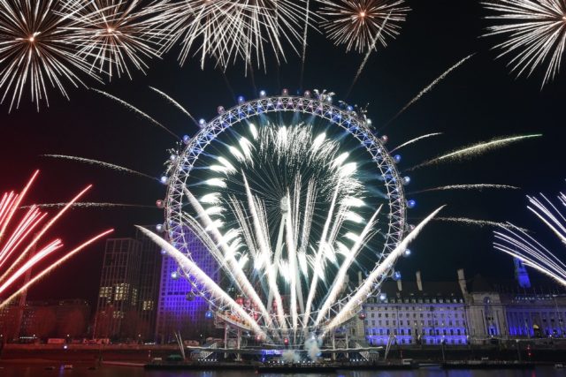 London's New Year's Eve fireworks display normally attracts huge crowds to the British cap