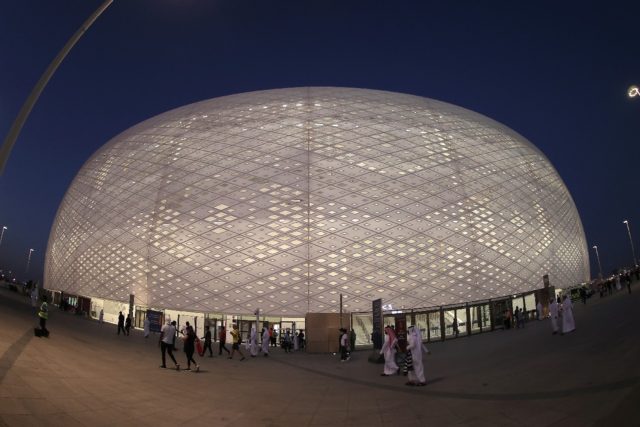Exterior view of the Al-Thumama Stadium
