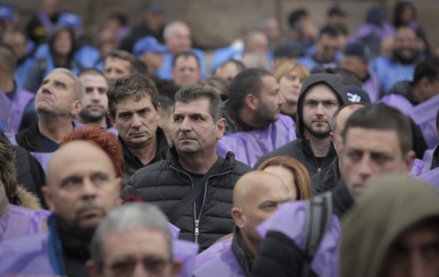 Bulgaria Miners' Protest The Associated Press