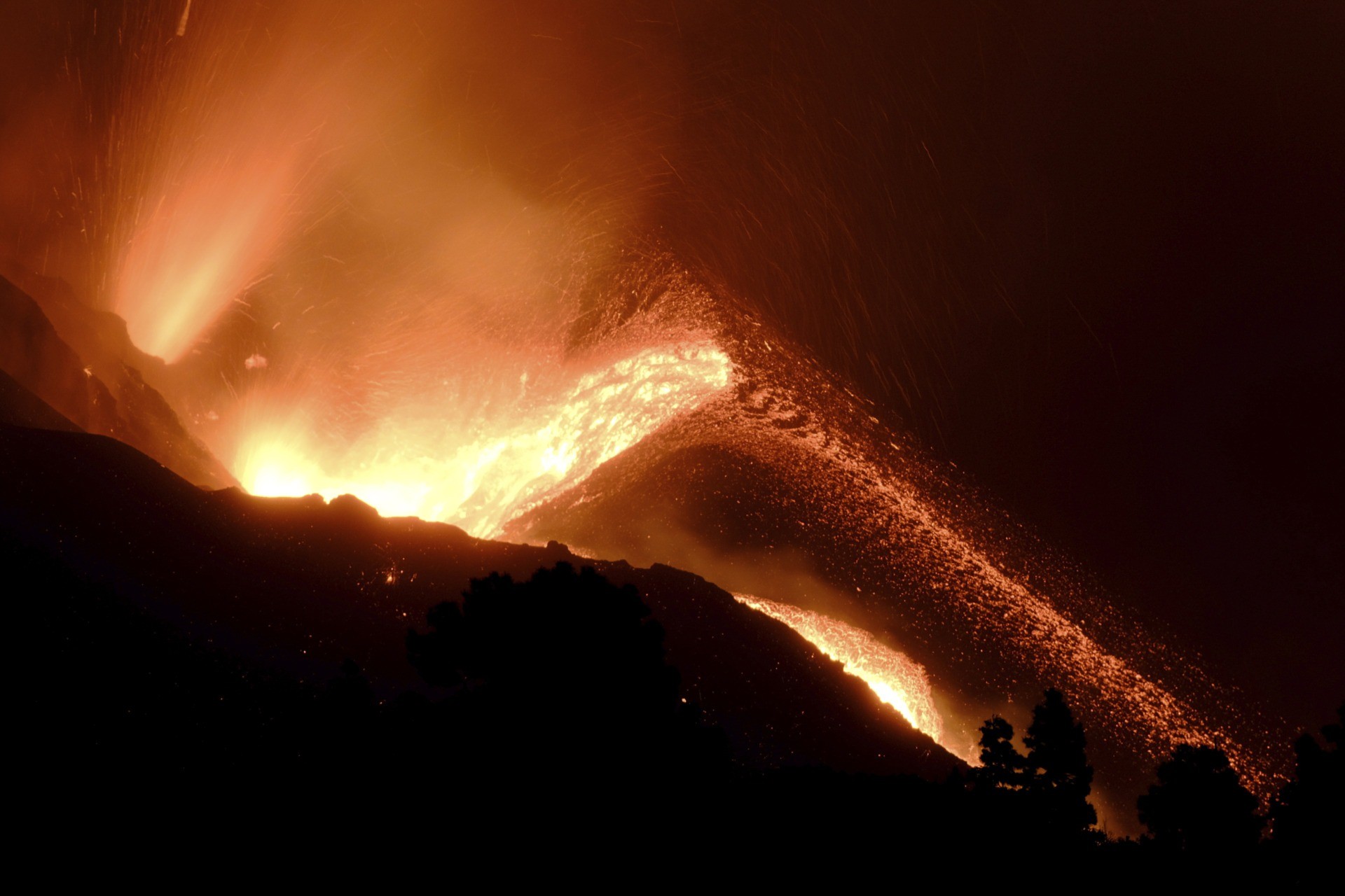 Erupción volcánica en islandia