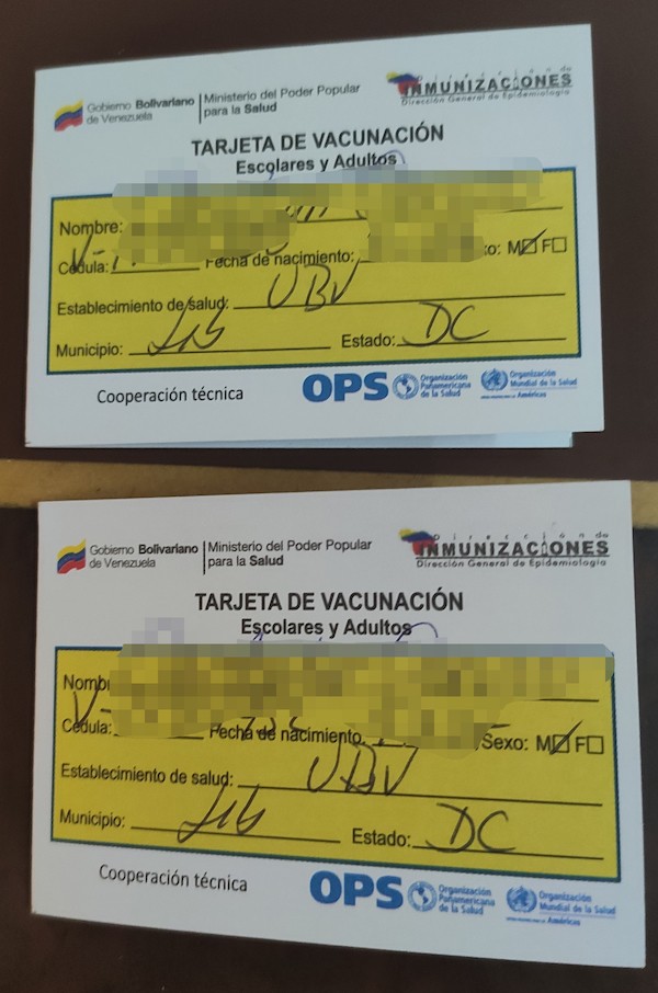 Venezuela's vaccine passport system