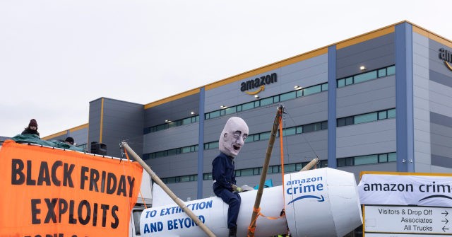 Climate Crazies Blockade UK Amazon Warehouses on Black Friday