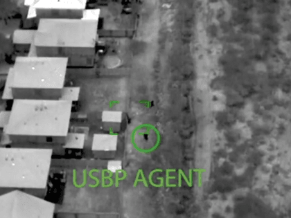 Laredo South Station Border Patrol agents utilized drone technology to track down and apprehend a group of migrants attempting to avoid arrest. (U.S. Border Patrol/Laredo Sector)