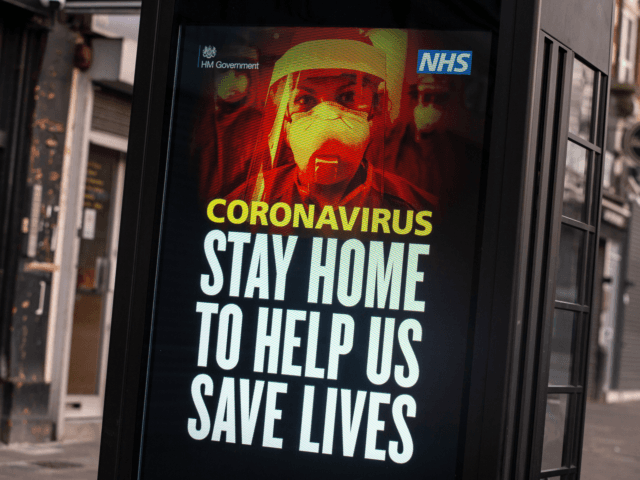 LONDON, ENGLAND - APRIL 08: A NHS billboard in Stamford Hill on April 8, 2020 in London, England. The Jewish community is preparing to celebrate Passover amid COVID-19 home isolation and social distancing measures. (Photo by Hollie Adams/Getty Images)