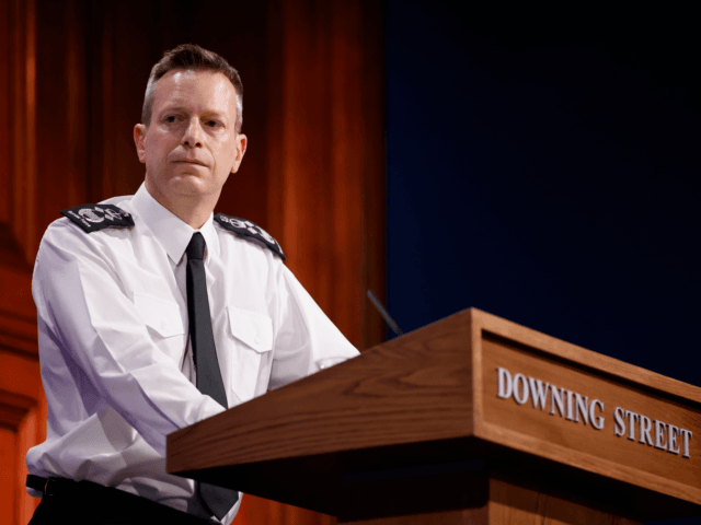 LONDON, ENGLAND - MAY 7: Director General of Border Force Paul Lincoln speaks at a virtual press conference inside the new Downing Street Briefing Room on May 7, 2021 in London, England. The Transport Secretary announced plans to allow travel to a “green list” of destinations to enable summer holidays …