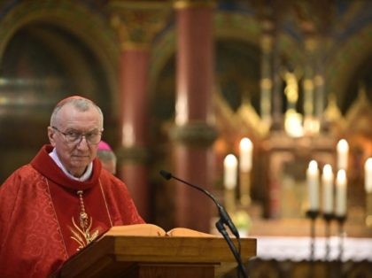 Vatican's Secretary of State, Cardinal Pietro Parolin celebrates mass at the Saint Johannes Basilika in Berlin on June 29, 2021. - Vatican's Secretary of State, Cardinal Pietro Parolin, visits Berlin on the occasion of the 100th anniversary of the establishment of diplomatic relations between the Vatican and Germany (Photo by …