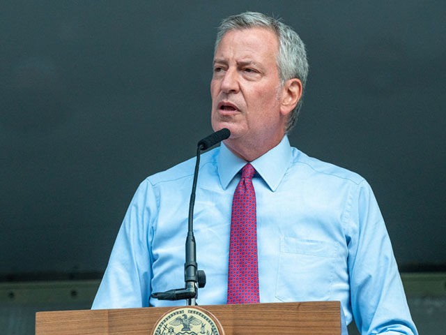 NEW YORK, NY - August 03: New York City Mayor Bill DeBlasio presents a proclamation at the