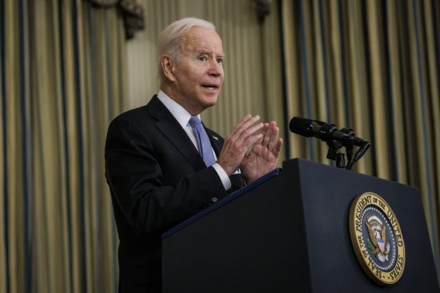 WASHINGTON, DC - NOVEMBER 06: U.S. President Joe Biden speaks during a press conference in