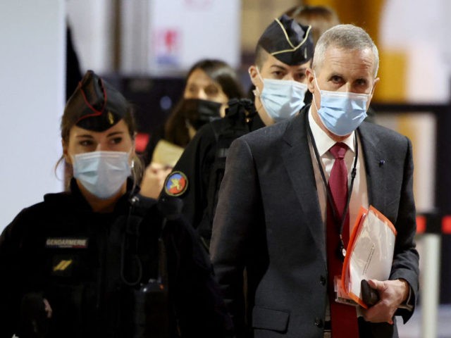 Paris' former prosecutor Francois Molins arrives to testify before the court judging the November 13, 2015 attacks' in a temporary courtroom set up at the Palais de Justice, Paris' historic courthouse, on November 17, 2021 in Paris. - The trial began on September 8, 2021 over the November 2015 attacks …