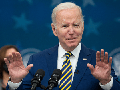 US President Joe Biden speaks before signing bills at the White House in Washington, DC, on November 30, 2021. (Photo by Jim WATSON / AFP) (Photo by JIM WATSON/AFP via Getty Images)