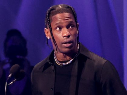 Travis Scott accepts the Best Hip Hop award for "Franchise" onstage during the 2021 MTV Video Music Awards at Barclays Center on September 12, 2021 in the Brooklyn borough of New York City. (Photo by Mike Coppola/Getty Images for MTV/ViacomCBS)