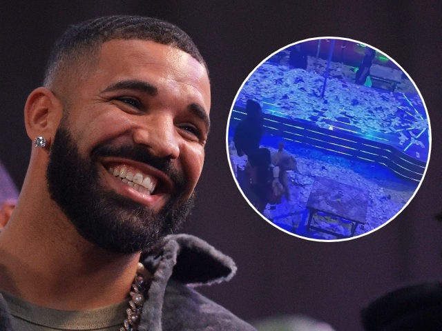 Drake speaks onstage during Drake's Till Death Do Us Part rap battle on October 30, 2021 i