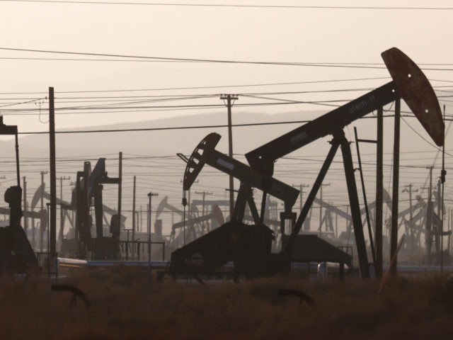 MCKITTRICK, CALIFORNIA - NOVEMBER 03: Some pumpjacks operate while others stand idle in the Belridge oil field on November 03, 2021 near McKittrick, California. The Biden administration pledged to cut methane emissions from oil and gas production yesterday. In California, 35,000 oil and gas wells sit idle, many of which …