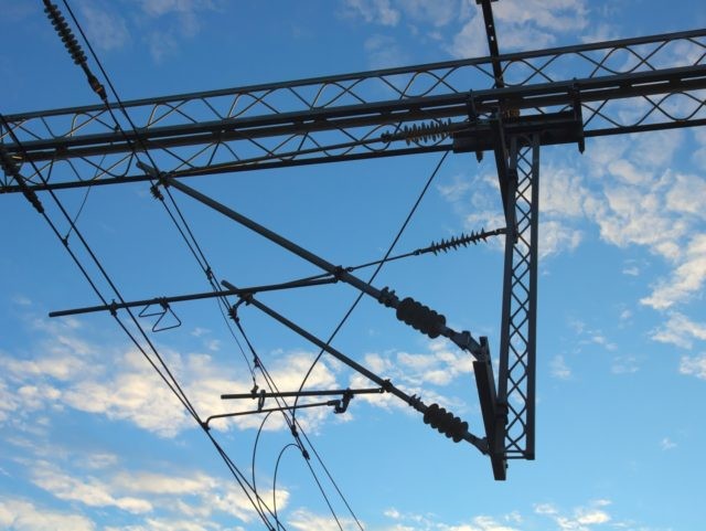 Electric power and cables for modern train.
