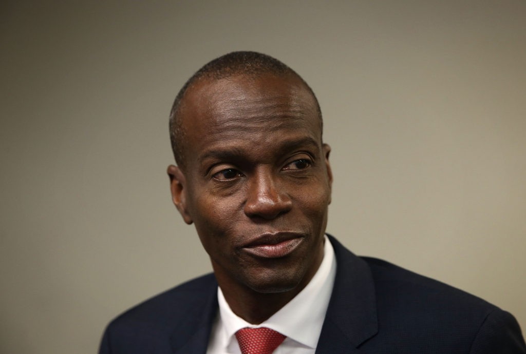 WASHINGTON, DC - APRIL 20:  Haitian presidential candidate Jovenel Moise arrives at the National Press Club April 20, 2016 in Washington, DC.  (Photo by Alex Wong/Getty Images)