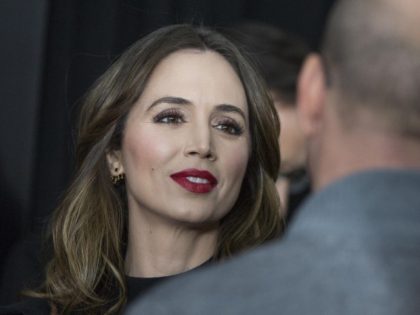 Eliza Dushku on the red carpet before the Special Boston screening of Patriots Day at Wang