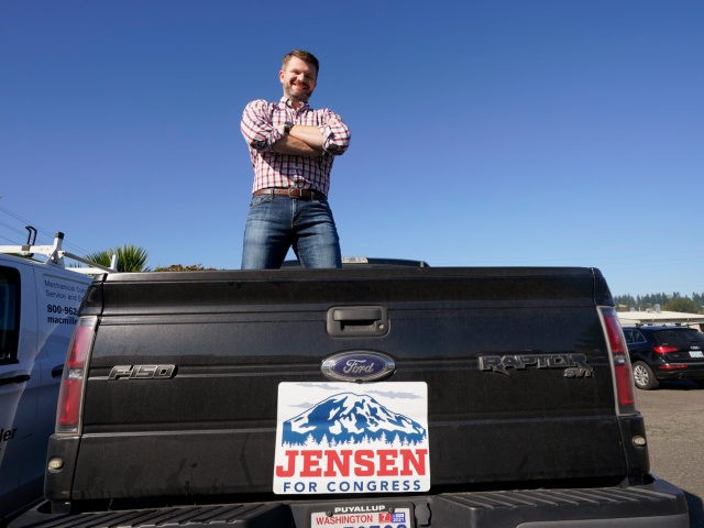 Jesse Jensen, the Republican challenging Rep. Kim Schrier in Washington's 8th Congressiona