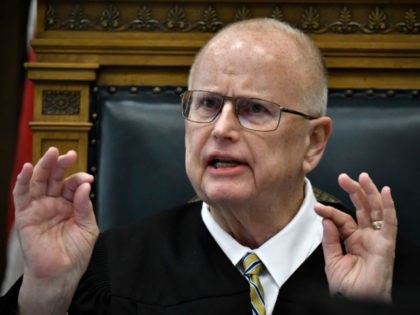 KENOSHA, WISCONSIN - NOVEMBER 10: Judge Bruce Schroeder, reprimands Assistant District Attorney Thomas Binger in his conduct in line of questioning while cross-examining Kyle Rittenhouse during the Kyle Rittenhouse trial at the Kenosha County Courthouse on November 10, 2021 in Kenosha, Wisconsin. Rittenhouse is accused of shooting three demonstrators, killing …