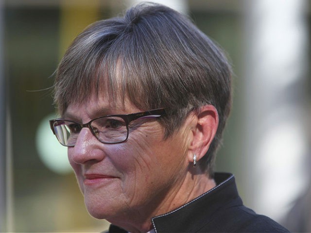 This photo from Monday, Oct. 4, 2021, shows Kansas Gov. Laura Kelly after an event in Topeka, Kan. The Democratic governor is suggesting that President Joe Biden's COVID-19 vaccine mandates will be difficult for the state to deal with and is questioning whether they will work even though mandates have …