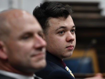 KENOSHA, WISCONSIN - NOVEMBER 11: Kyle Rittenhouse, right, and his attorney Corey Chirafisi listen during the trial at the Kenosha County Courthouse on November 11, 2021 in Kenosha, Wisconsin. Rittenhouse is accused of shooting three demonstrators, killing two of them, during a night of unrest that erupted in Kenosha after …