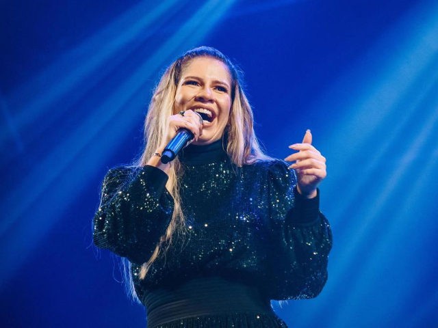 Singer Marilia Mendonça performs in Sao Jose dos Campos, Brazil, Saturday, Sept. 25, 2021