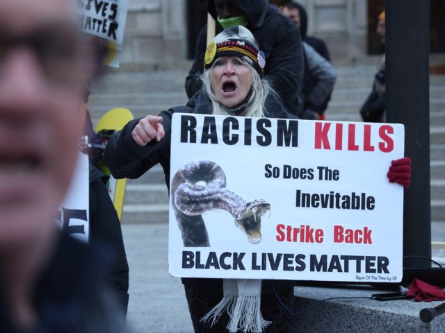 Protesters at Rittenhouse verdict (Scott Olson / Getty)