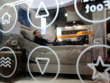 LAS VEGAS, NV - JANUARY 07: A Sleep Number representative lays on the new Sleep Number X12 bed in the Sleep Number booth at the 2014 International CES at the Las Vegas Convention Center on January 7, 2014 in Las Vegas, Nevada. CES, the world's largest annual consumer technology trade …