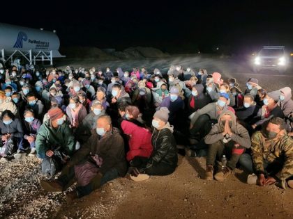 Three Points Station agents apprehend a group of 166 migrants near Sasabe, Arizona. (U.S. Border Patrol/Tucson Sector)
