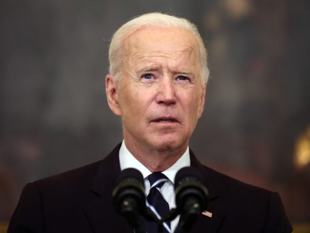 WASHINGTON, DC - SEPTEMBER 09: U.S. President Joe Biden speaks about combatting the coronavirus pandemic in the State Dining Room of the White House on September 9, 2021 in Washington, DC. As the Delta variant continues to spread around the United States, Biden outlined his administration's six point plan, including …