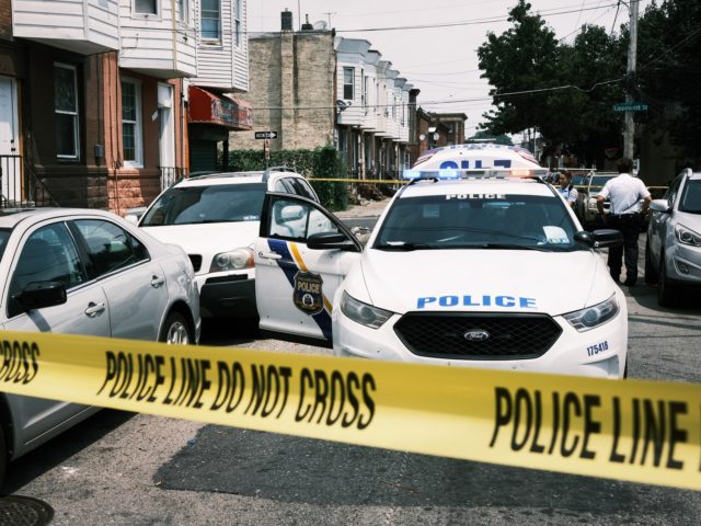 PHILADELPHIA, PENNSYLVANIA - JULY 19: Police tape blocks a street where a person was recently shot in a drug related event in Kensington on July 19, 2021 in Philadelphia, Pennsylvania. According to data from the US Centers for Disease Control and Prevention's National Center for Health Statistics, over 93,000 people …