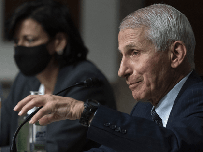 Dr. Anthony Fauci, right, director of the National Institute of Allergy and Infectious Dis