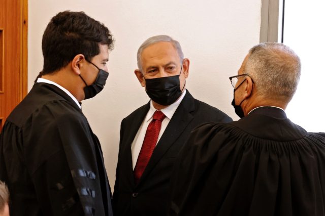 Now Israeli opposition leader after he was ousted as prime minister in June, Benjamin Netanyahu arrives for the latest hearing in his corruption trial without the usual large security contingent