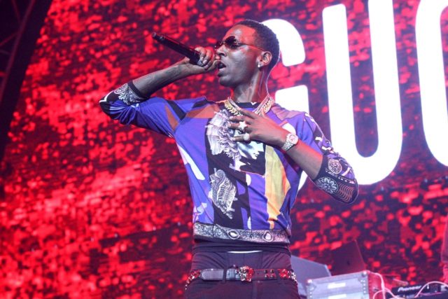 The rapper Young Dolph performs in Los Angeles in 2017